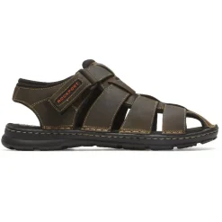 Best Rockport Men'S Darwyn Fisherman Slingback Sandal Brown Ii Lea