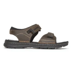 Fashion Rockport Men'S Darwyn Quarter-Strap Sandal Brown Ii Leather