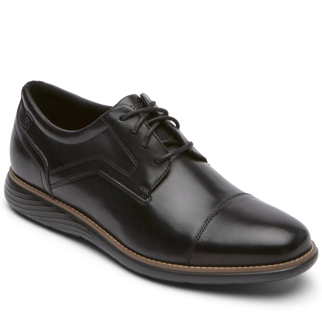 Clearance Rockport Men'S Garett Cap Toe Oxford Black 2