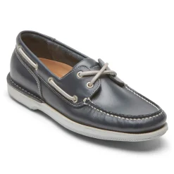 Outlet Rockport Men'S Perth Boat Shoe Navy Leather