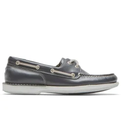 Outlet Rockport Men'S Perth Boat Shoe Navy Leather