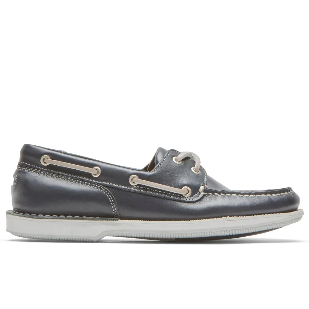 Outlet Rockport Men'S Perth Boat Shoe Navy Leather