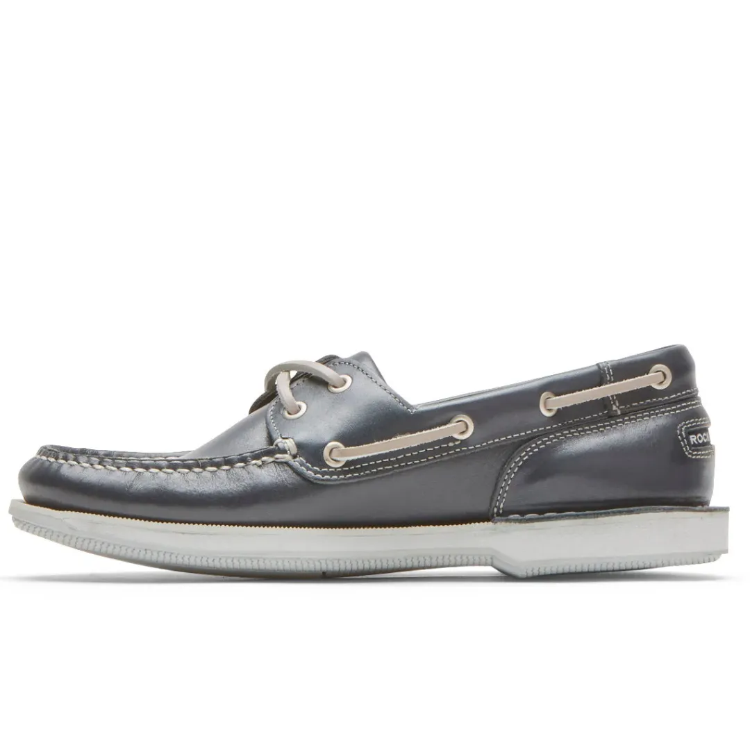 Outlet Rockport Men'S Perth Boat Shoe Navy Leather
