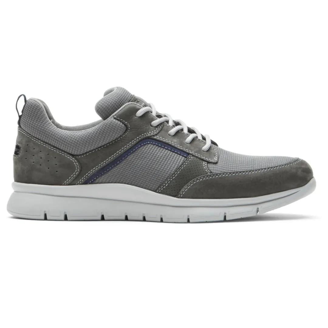 Discount Rockport Men'S Primetime Casual Mudguard Sneaker Grey Mesh/Lea