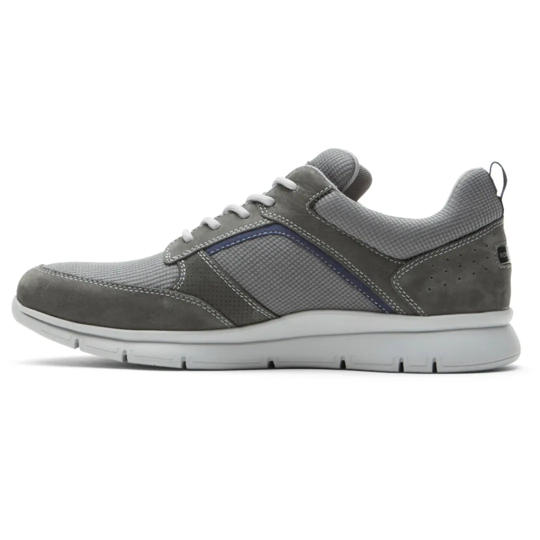 Discount Rockport Men'S Primetime Casual Mudguard Sneaker Grey Mesh/Lea