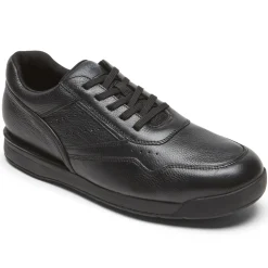 Clearance Rockport Men'S Prowalker 7100 Plus Lace-Up Active Shoe Triple Black Lea