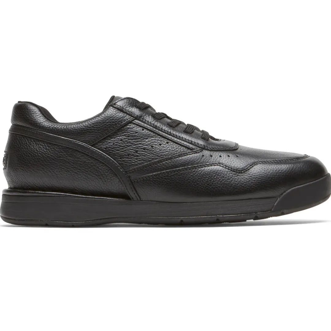Clearance Rockport Men'S Prowalker 7100 Plus Lace-Up Active Shoe Triple Black Lea