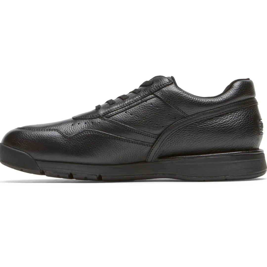 Clearance Rockport Men'S Prowalker 7100 Plus Lace-Up Active Shoe Triple Black Lea