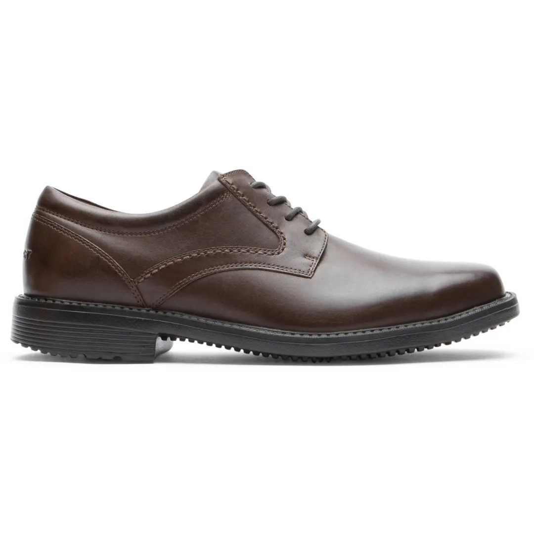 Fashion Rockport Men'S Style Leader 2 Plain Toe Oxford Dark Brown