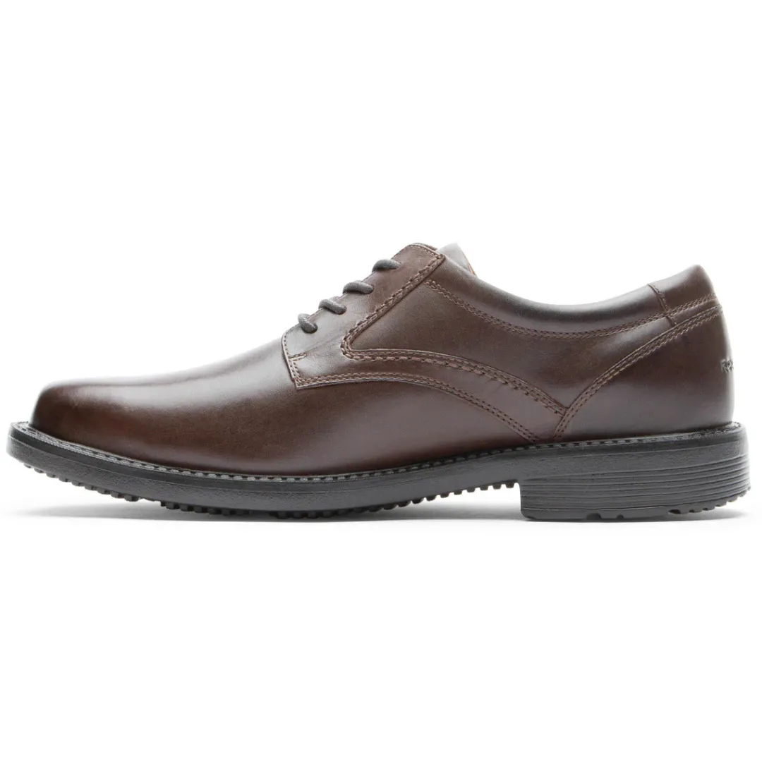 Fashion Rockport Men'S Style Leader 2 Plain Toe Oxford Dark Brown