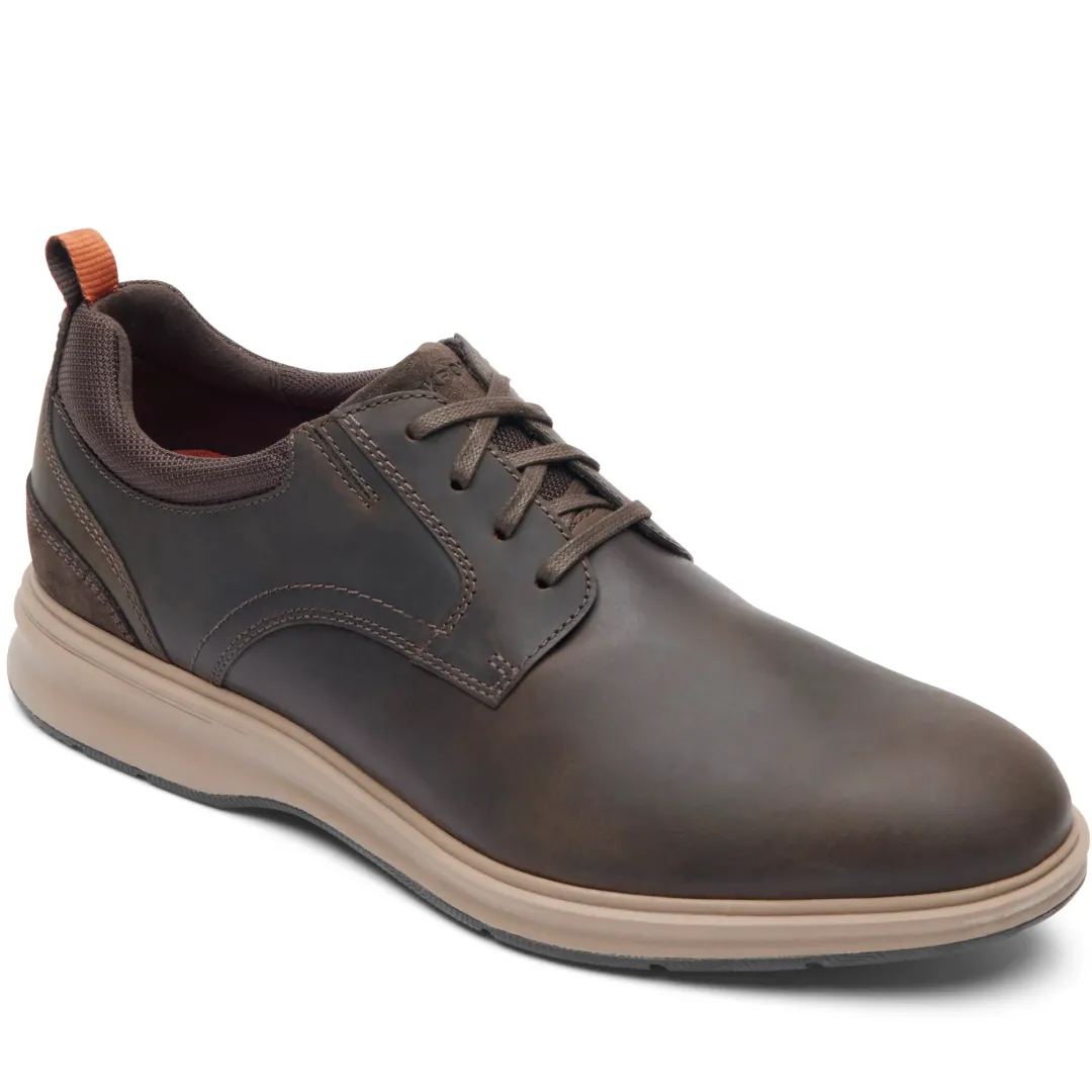 New Rockport Men'S Total Motion City Plain Toe Oxford Brown