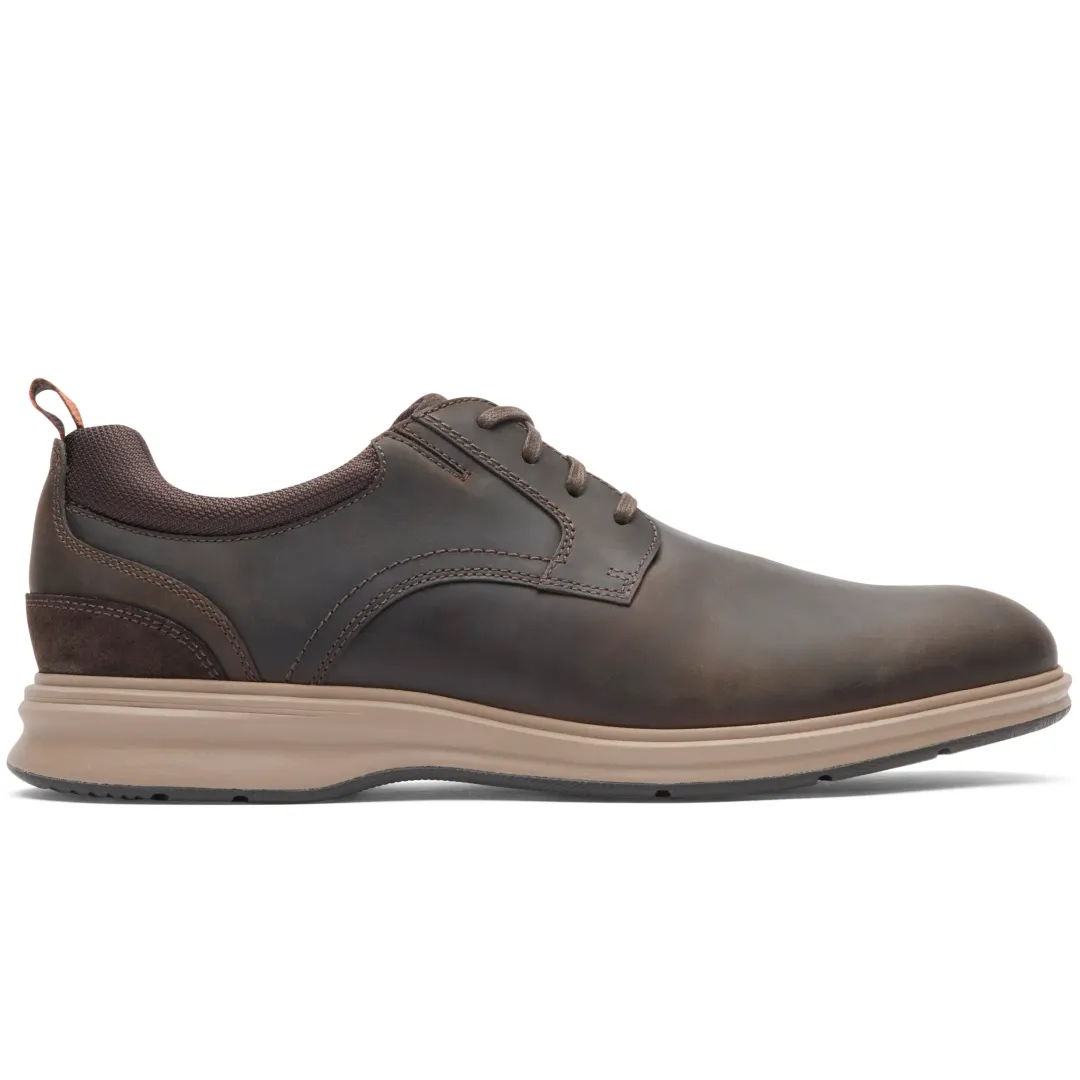 New Rockport Men'S Total Motion City Plain Toe Oxford Brown