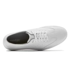 Outlet Rockport Men'S Total Motion Court T-Toe Ubal Sneaker White