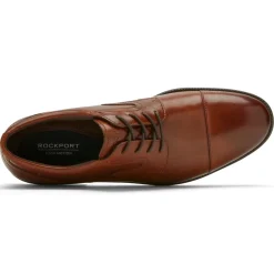 Sale Rockport Men'S Total Motion Dressport Cap Toe Oxford Tan