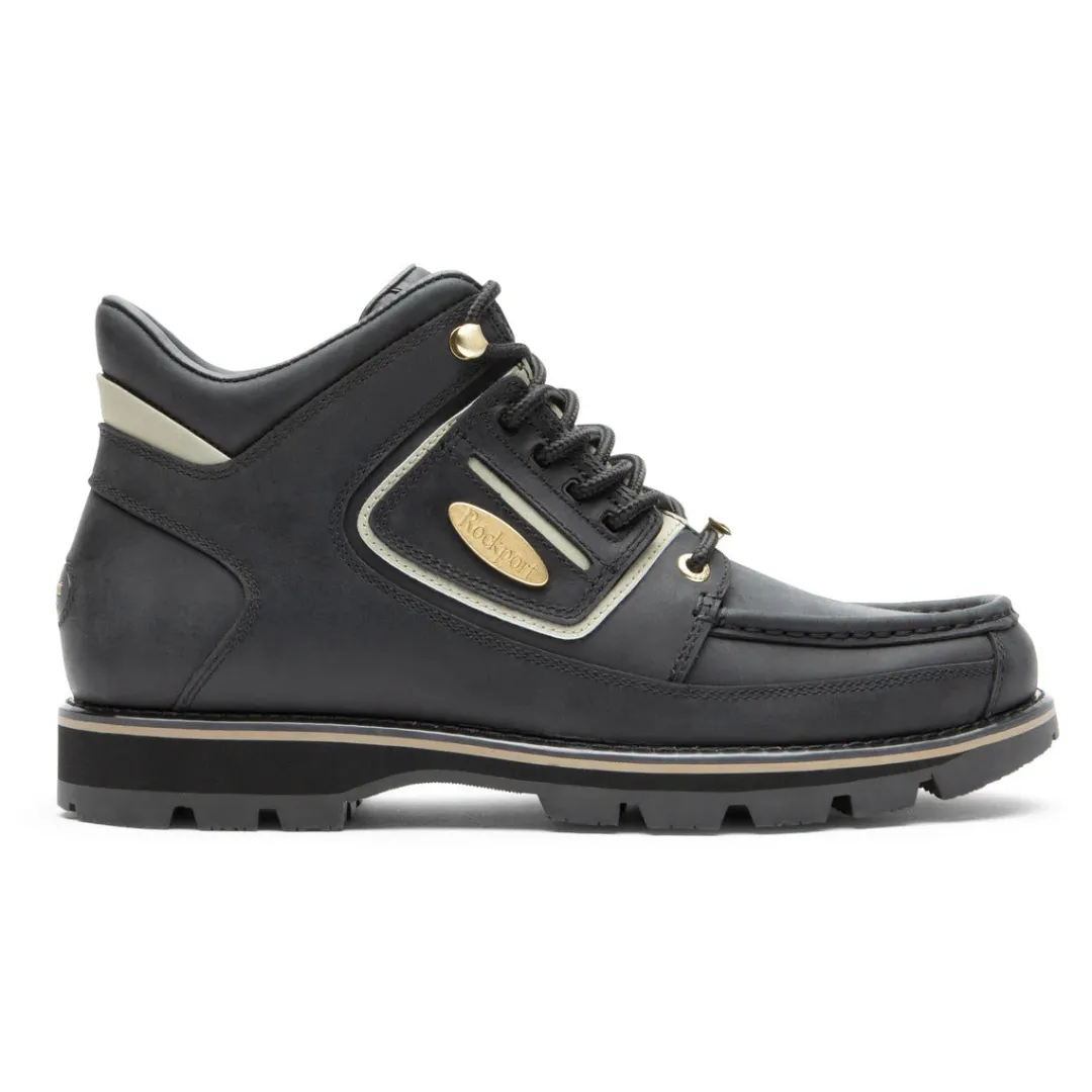 Outlet Rockport Men'S Umbwe Ii Waterproof Mweka Boot Black Lea/Gold