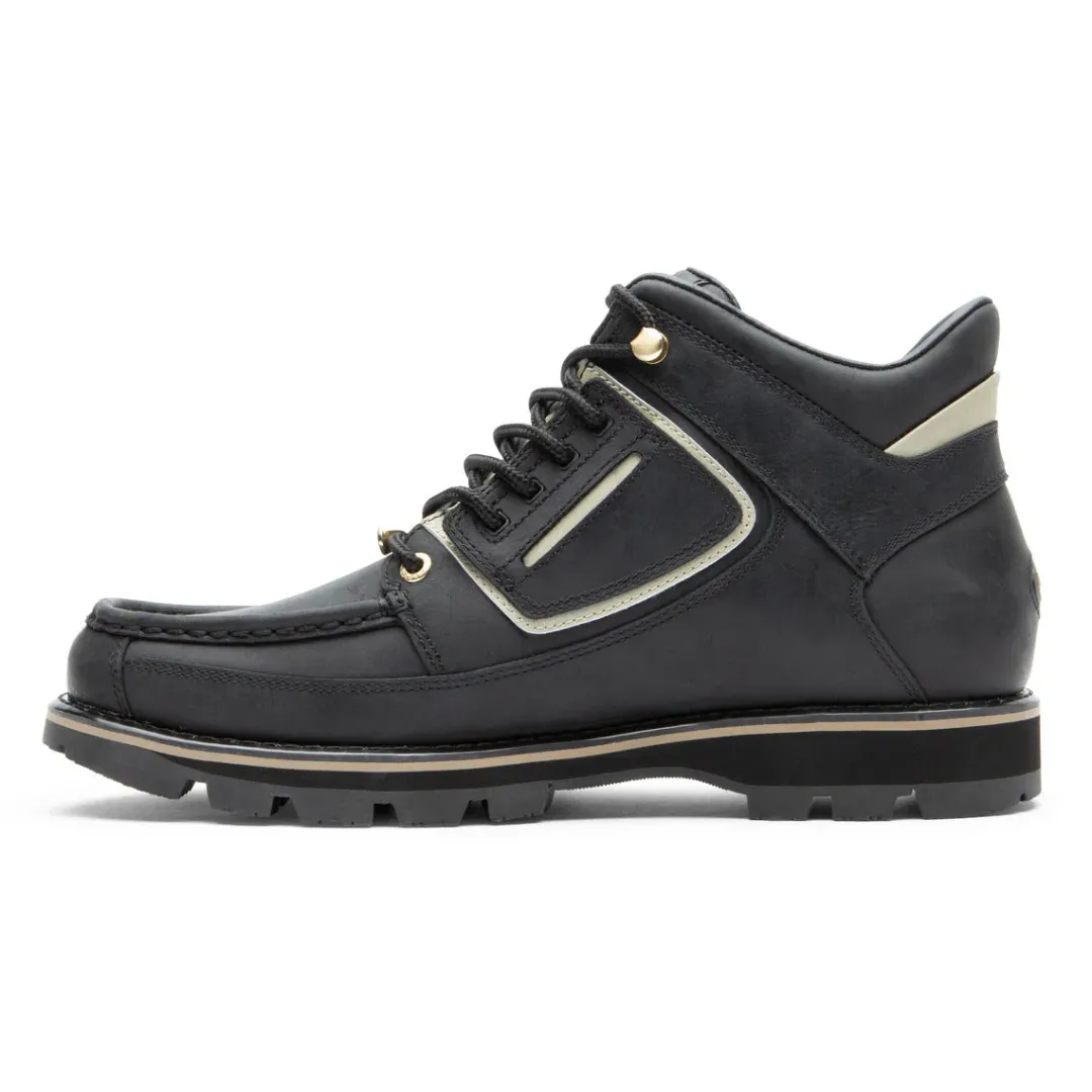 Outlet Rockport Men'S Umbwe Ii Waterproof Mweka Boot Black Lea/Gold