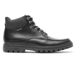 Hot Rockport Men'S Weather Or Not Waterproof Moc Toe Boot Black Leather