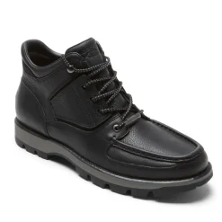 Hot Rockport Men'S Xcs Umbwe Ii Waterproof Moc Front Trail Boot Black Leather
