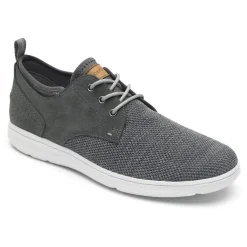 Clearance Rockport Men'S Zaden Plain Toe Oxford Pewter Nubuck/Mesh