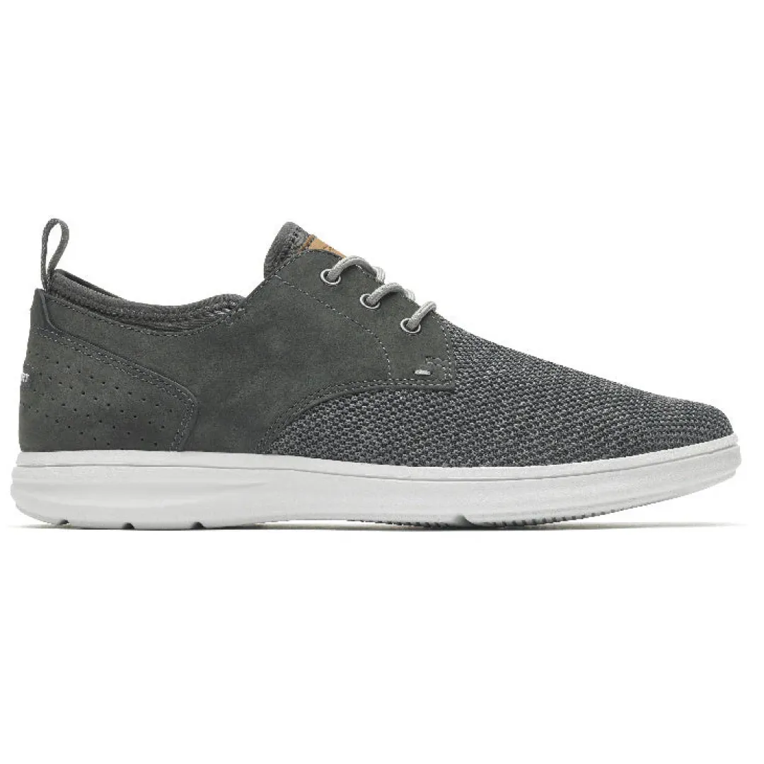 Clearance Rockport Men'S Zaden Plain Toe Oxford Pewter Nubuck/Mesh