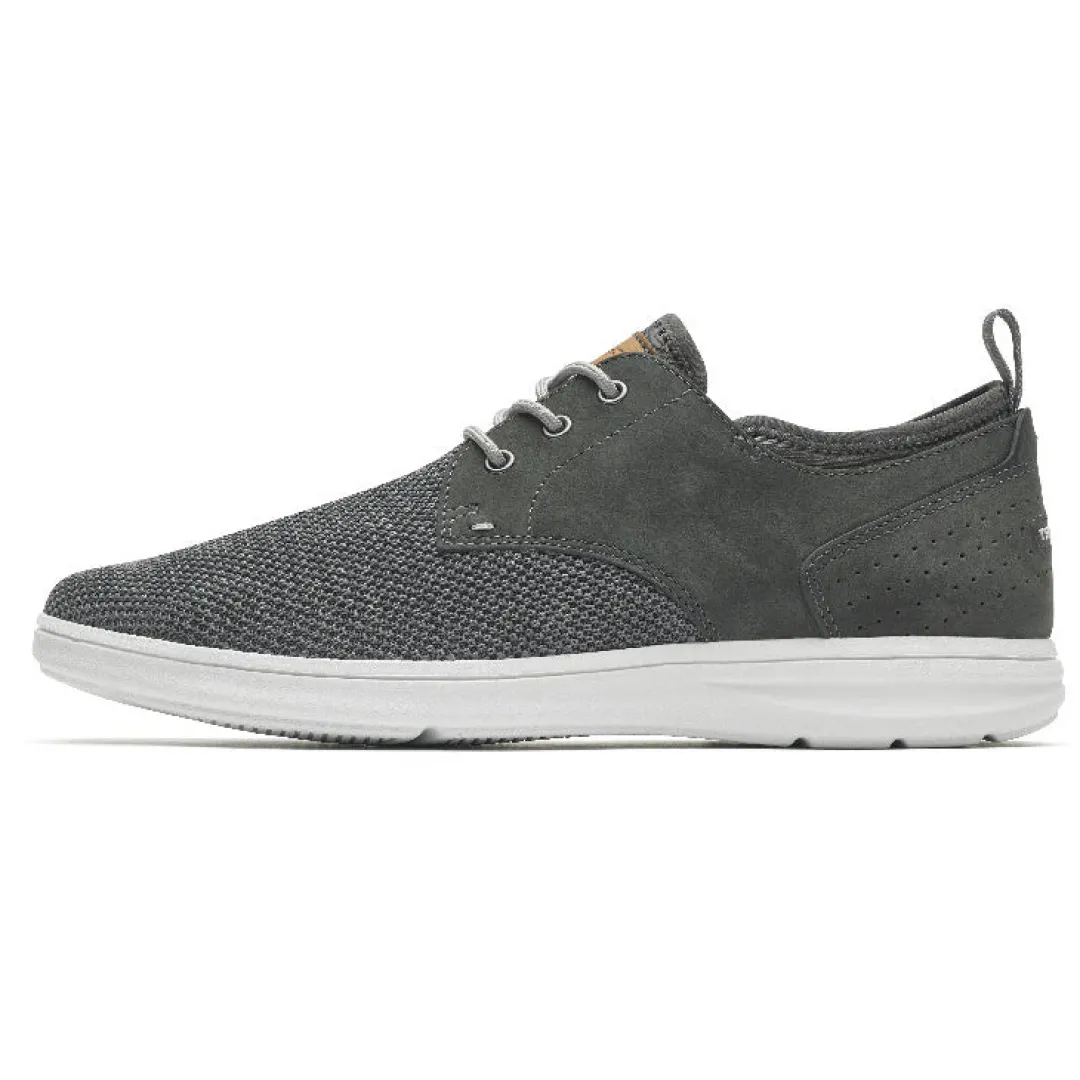 Clearance Rockport Men'S Zaden Plain Toe Oxford Pewter Nubuck/Mesh