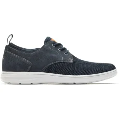Discount Rockport Men'S Zaden Plain Toe Oxford Navy Nubuck/Mesh