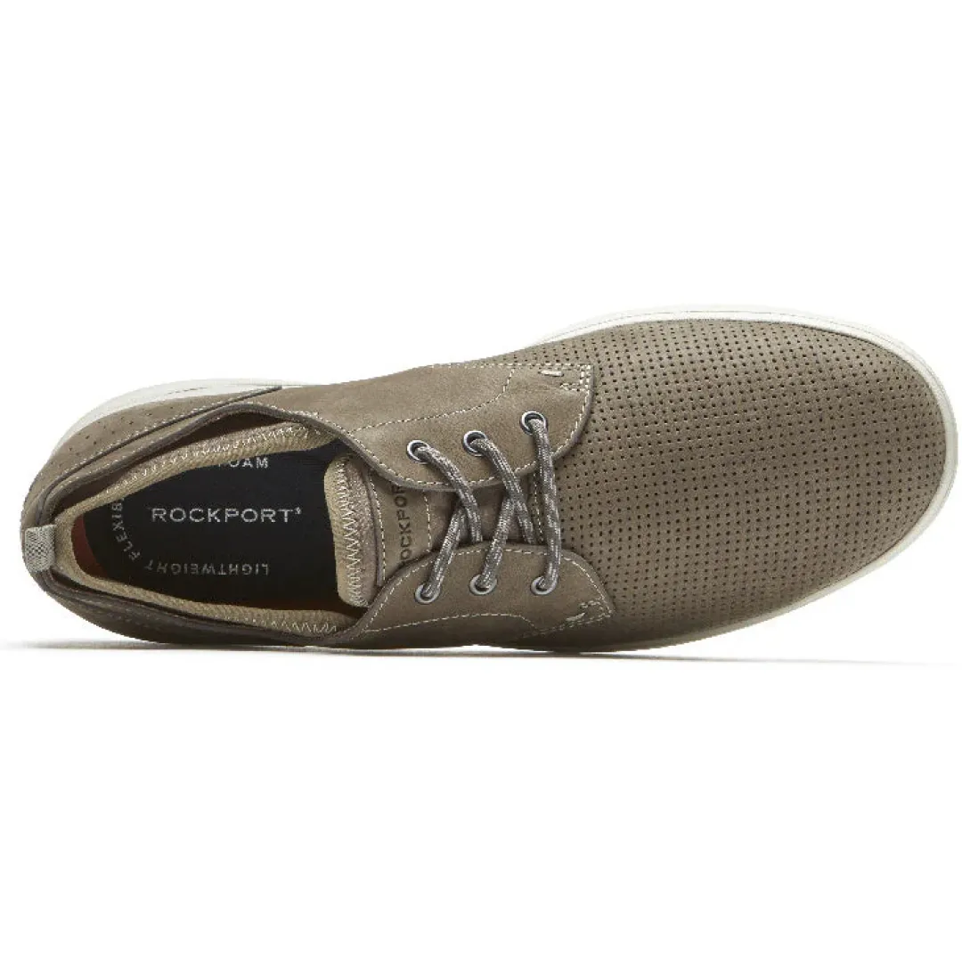 Hot Rockport Men'S Zaden Plain Toe Oxford Breen Perforated Nub
