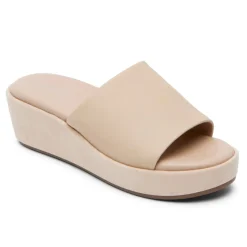 New Rockport Women'S Aubriella Slide Neutral Beige