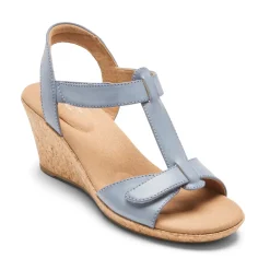 Online Rockport Women'S Blanca T-Strap Sandal Blue Chambray