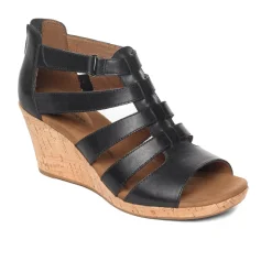 Outlet Rockport Women'S Briah Gladiator Sandal Black Leather