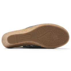 Clearance Rockport Women'S Briah Perforated Slingback Sandal Bluestone