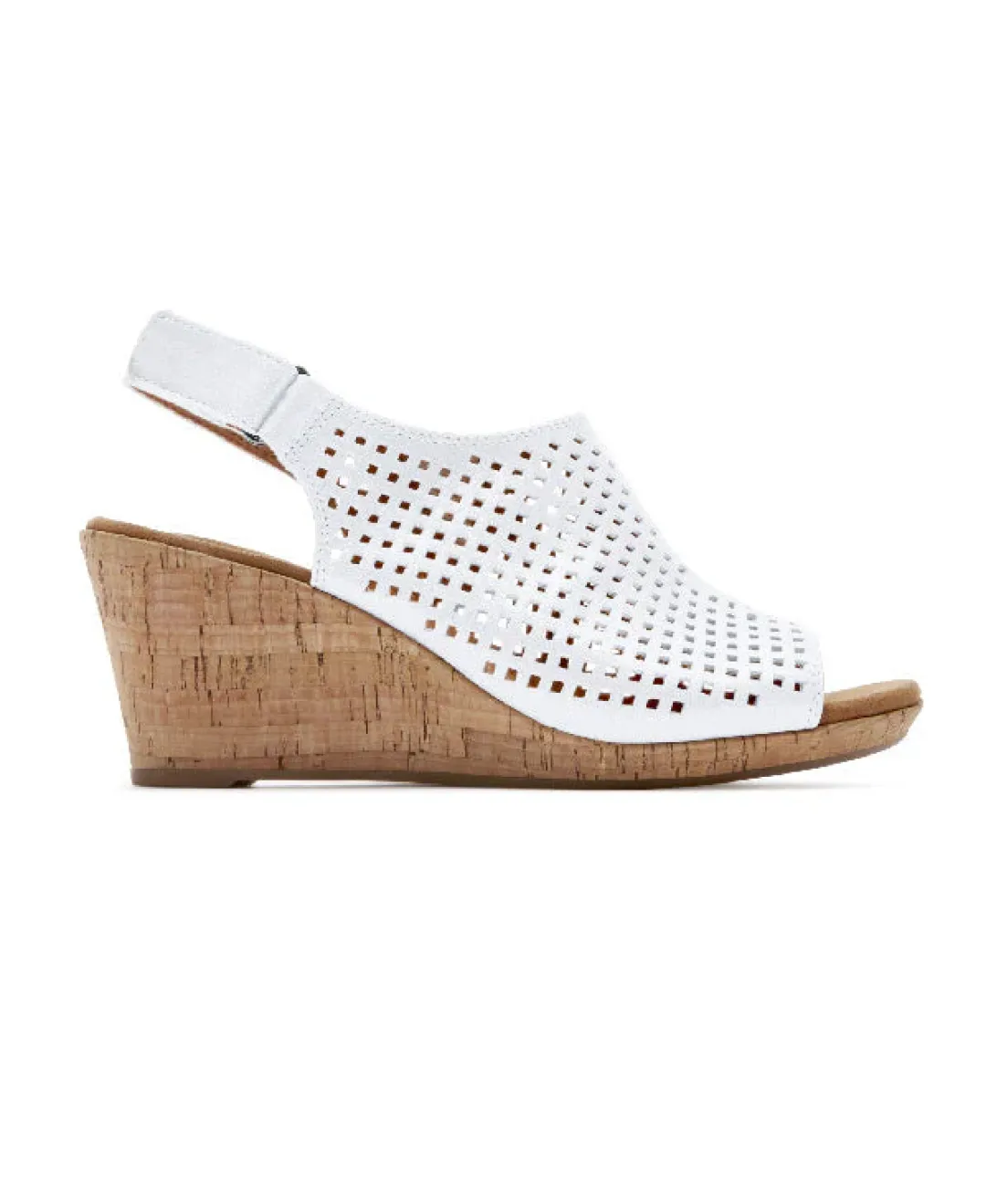 Fashion Rockport Women'S Briah Perforated Slingback Sandal White