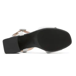 Hot Rockport Women'S Farrah 2-Strap Heel White/Black