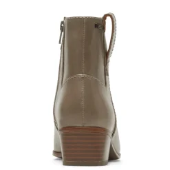 New Rockport Women'S Geovana Waterproof Layered Boot Taupe Lthr Wp