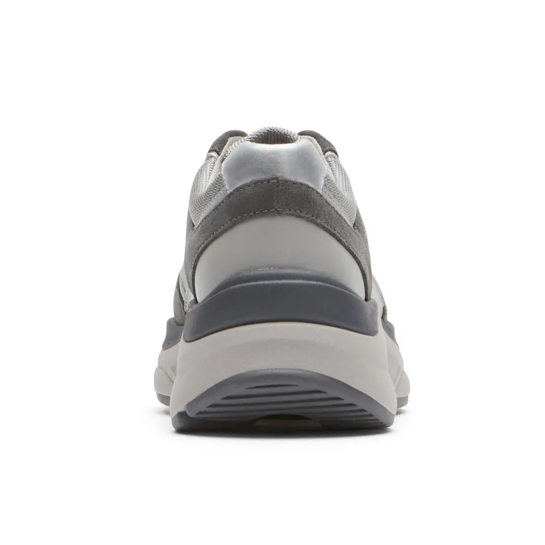 Sale Rockport Women'S Prowalker Eco Sneaker Grey Suede/Textile Eco