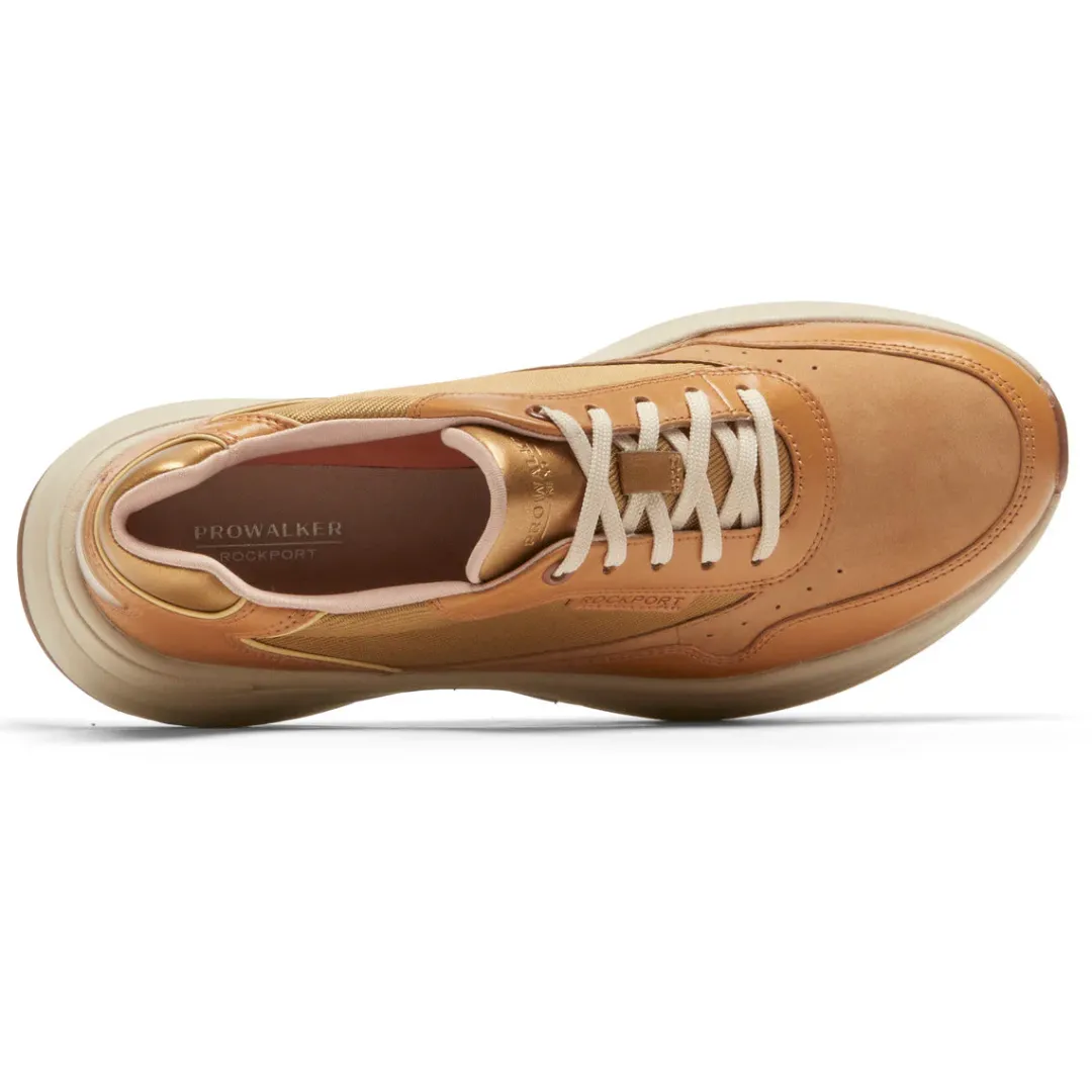 Online Rockport Women'S Prowalker Next Sneaker Honey Lthr/Nubuck/Textile