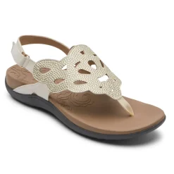 Sale Rockport Women'S Ridge Slingback Sandal Gold Bling