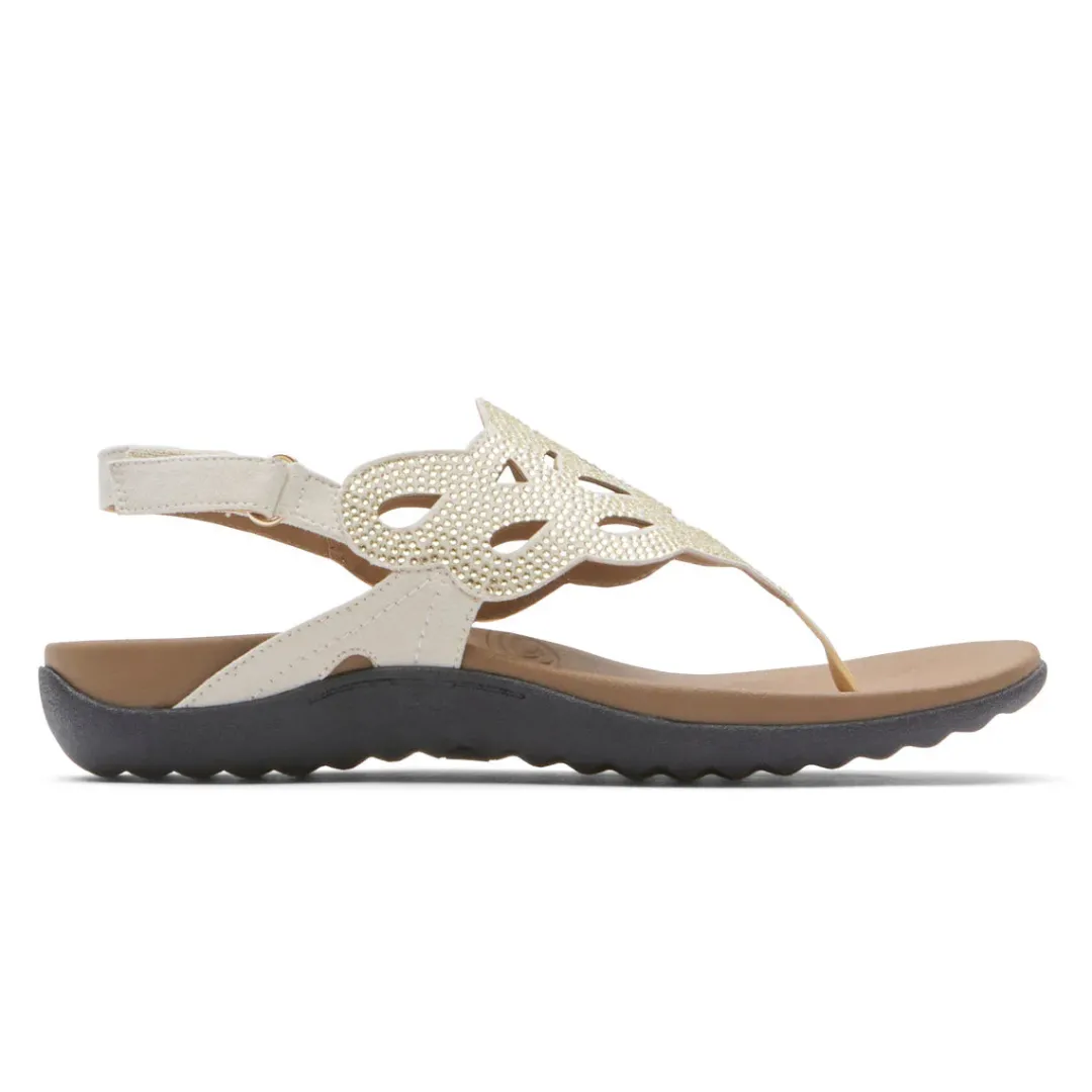 Sale Rockport Women'S Ridge Slingback Sandal Gold Bling