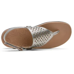Sale Rockport Women'S Ridge Thong Pewter