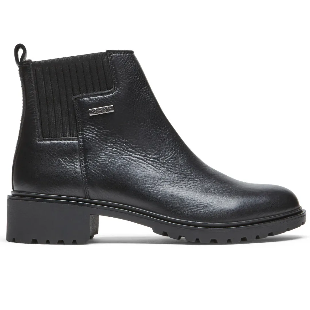 Best Rockport Women'S Ryleigh Waterproof Chelsea Boot Black Lthr Wp