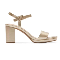 Best Rockport Women'S Tabitha 2-Strap Heel Starlight Synthetic
