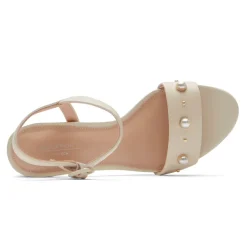 Hot Rockport Women'S Tabitha 2-Strap Heel Vanilla Pearl