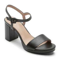 Hot Rockport Women'S Tabitha 2-Strap Heel Black