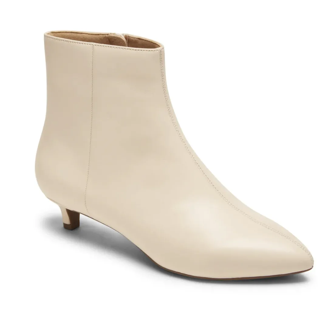 New Rockport Women'S Total Motion Kailyn Bootie Vanilla Lthr