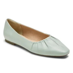 Discount Rockport Women'S Total Motion Laylani Gathered Flat Jade Lthr