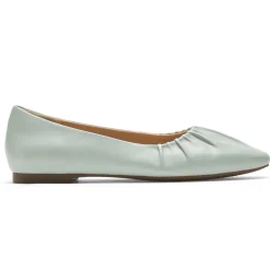 Discount Rockport Women'S Total Motion Laylani Gathered Flat Jade Lthr