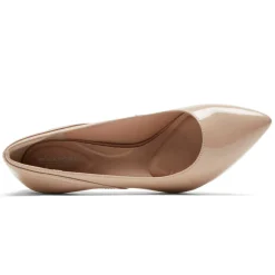 Fashion Rockport Women'S Total Motion 75Mm Pieced Heel Neutral Beige Patent Synthetic