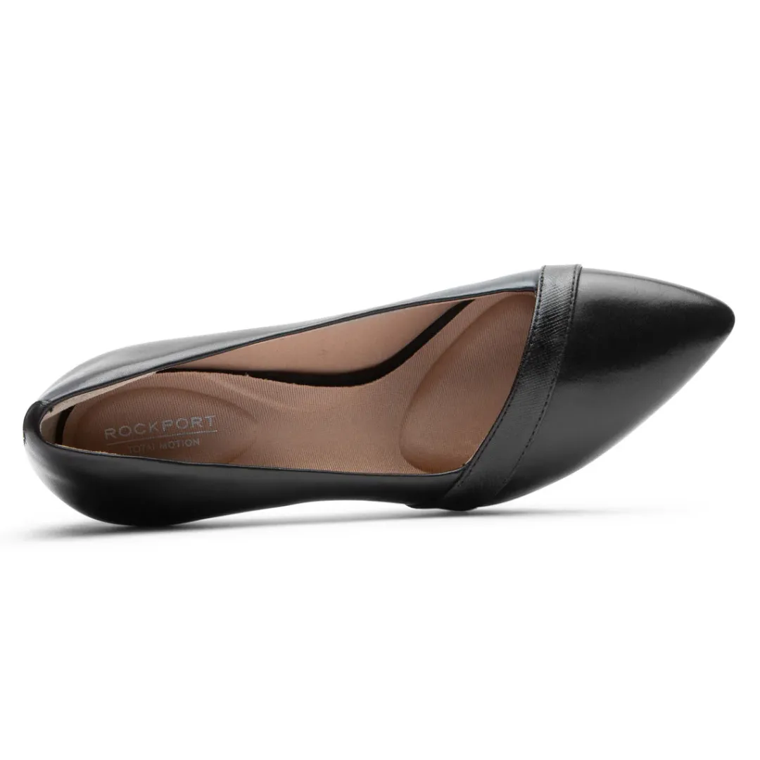 Hot Rockport Women'S Total Motion 75Mm Strap Heel Black Lthr