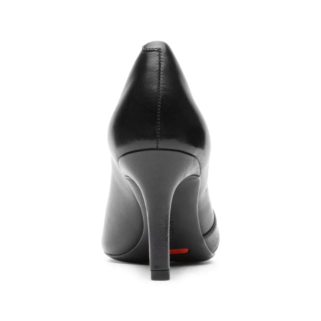 Hot Rockport Women'S Total Motion 75Mm Strap Heel Black Lthr