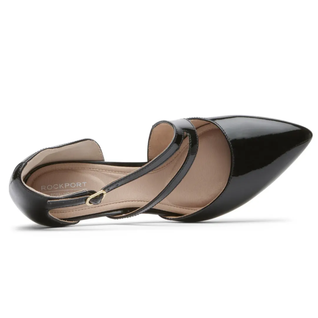 Hot Rockport Women'S Total Motion Sheehan Asymmetric Heel Black Patent